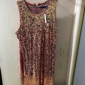 Rose Gold Sequin Dress